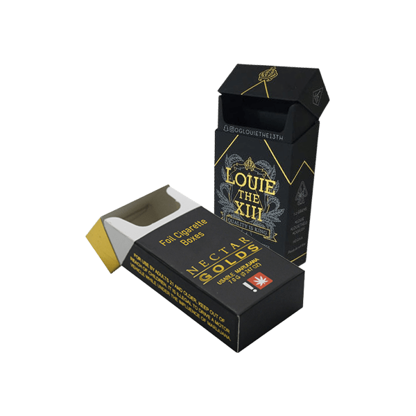 Custom Foil Cigarette Packaging Boxes